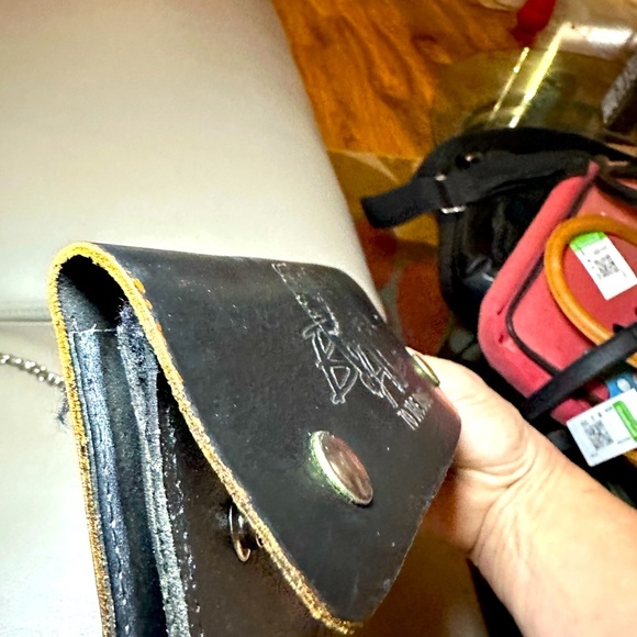 Bulldog Vintage Leather Biker Wallet "Bad to the Bone" - Great Condition - Picture 6 of 8